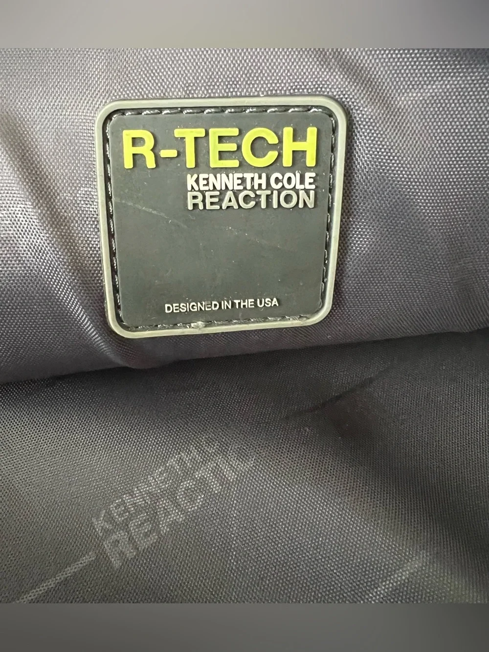 Kenneth Cole Reaction R-Tech Black Laptop Briefcase with Front Zip Pocket